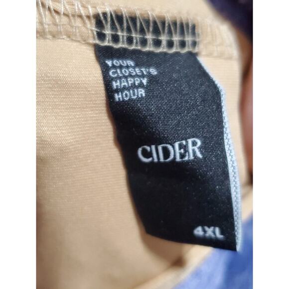 Cider Women's Purple Spaghetti Straps Sweetheart Neck Knee Length Dress Size 4XL - Picture 8 of 10